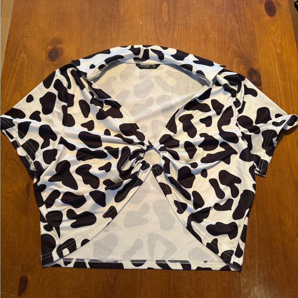 SHEIN Stylish Black and White Women's Top